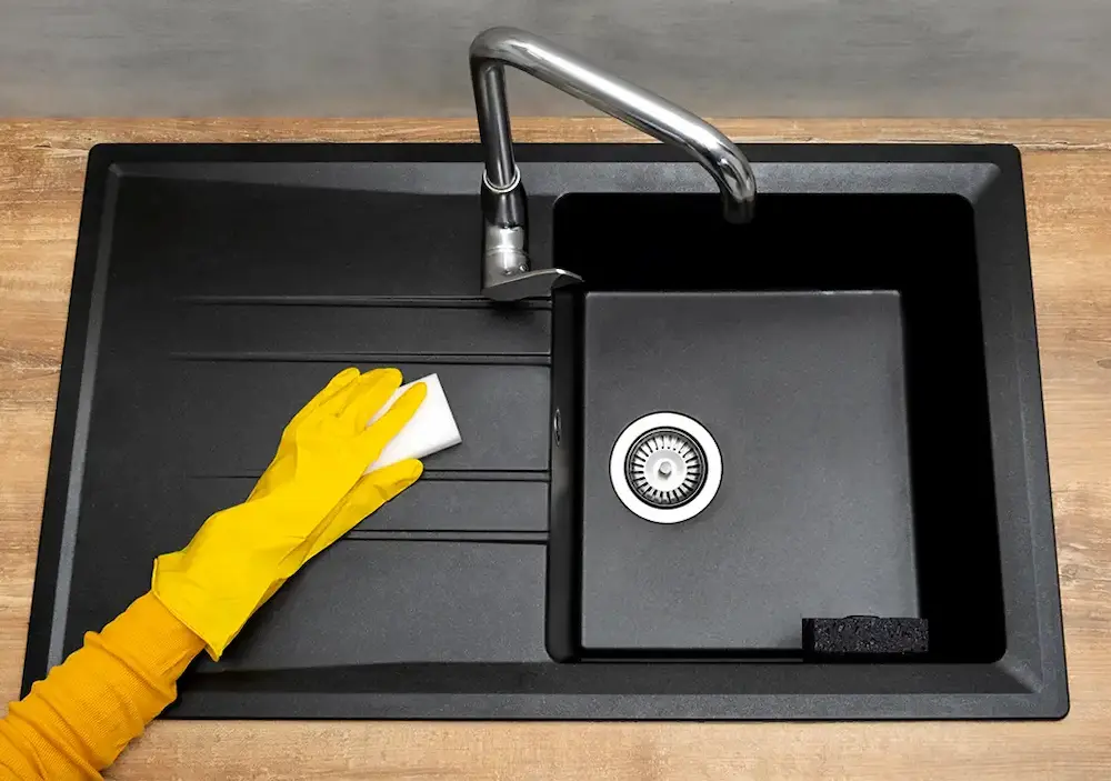 نحوه تمیز کردن سینک ظرفشویی