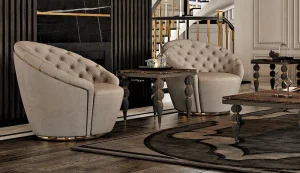 مبلمان نئوکلاسیک تلفیقی از سبک کلاسیک و راحتی