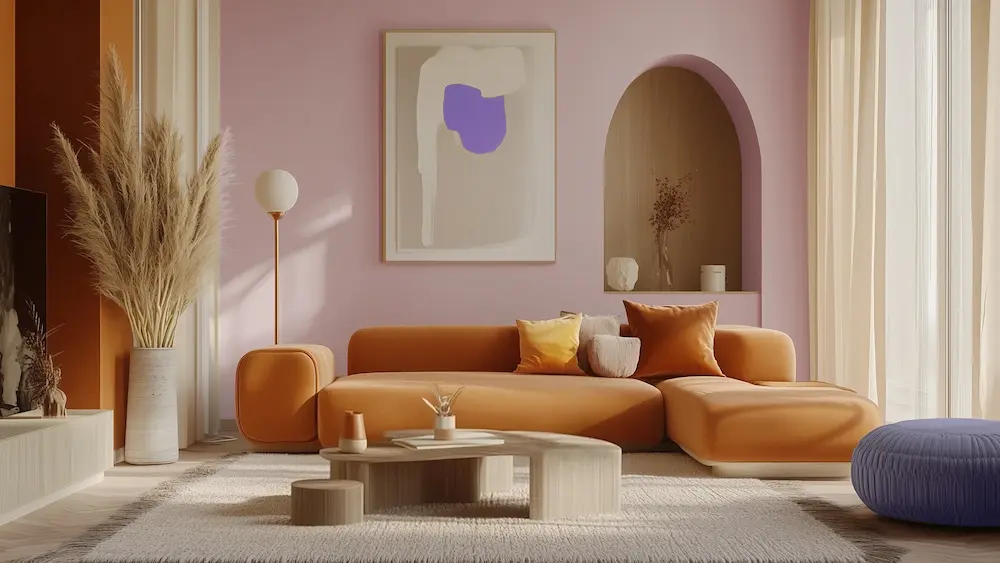 رنگ‌های ترند 2025 در دکوراسیون داخلی
