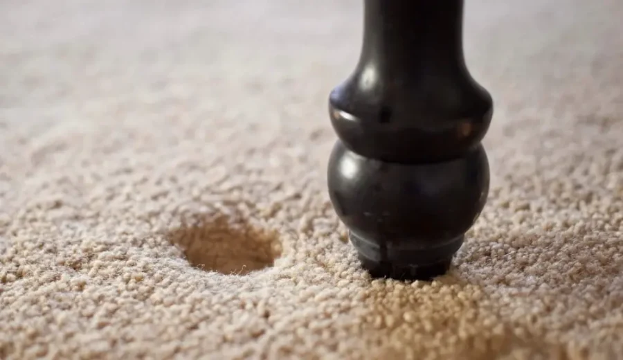 ترفندهای از بین بردن جای پایه مبل بر روی فرش