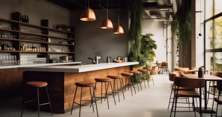 ایده های طراحی دکوراسیون کافه بار کوچک و کم جا