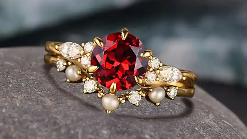 یاقوت سرخ یکی از سخت ترین سنگ های قیمتی
